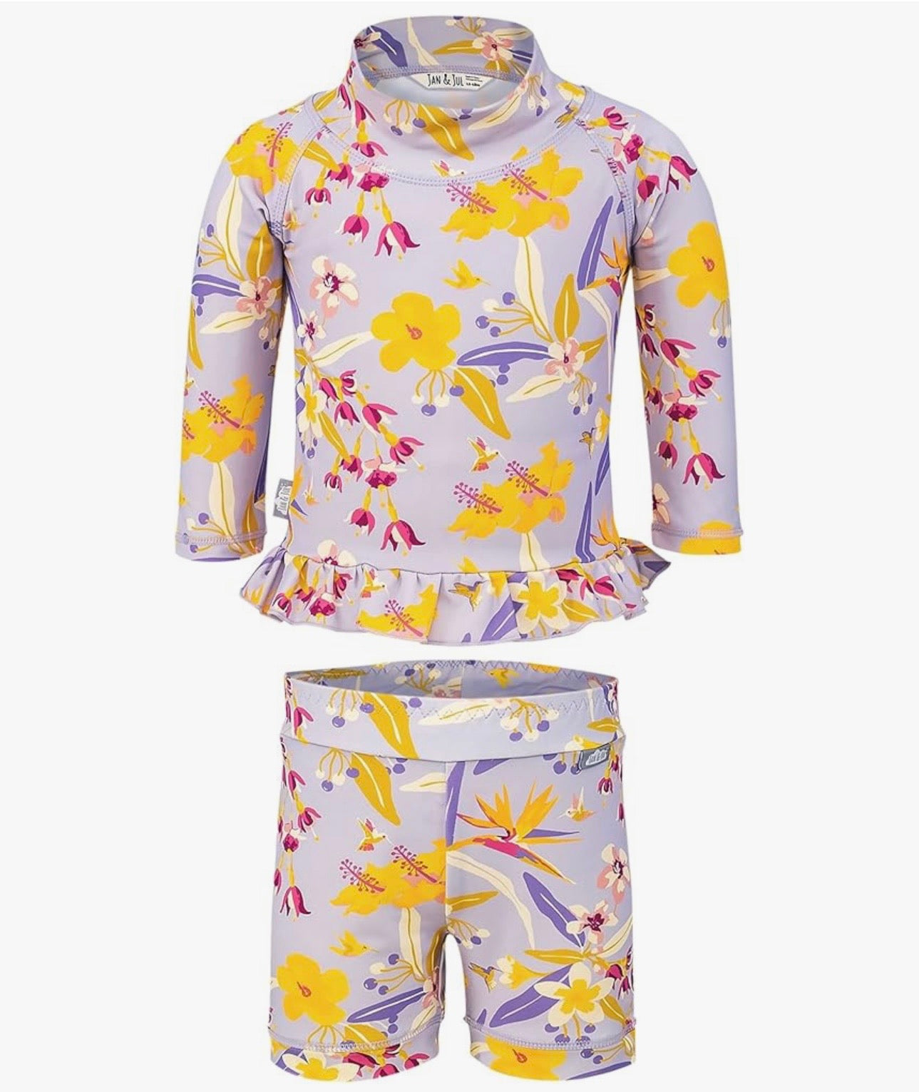 Jan & Jul UV Rashguard Set | Tropical Bloom
