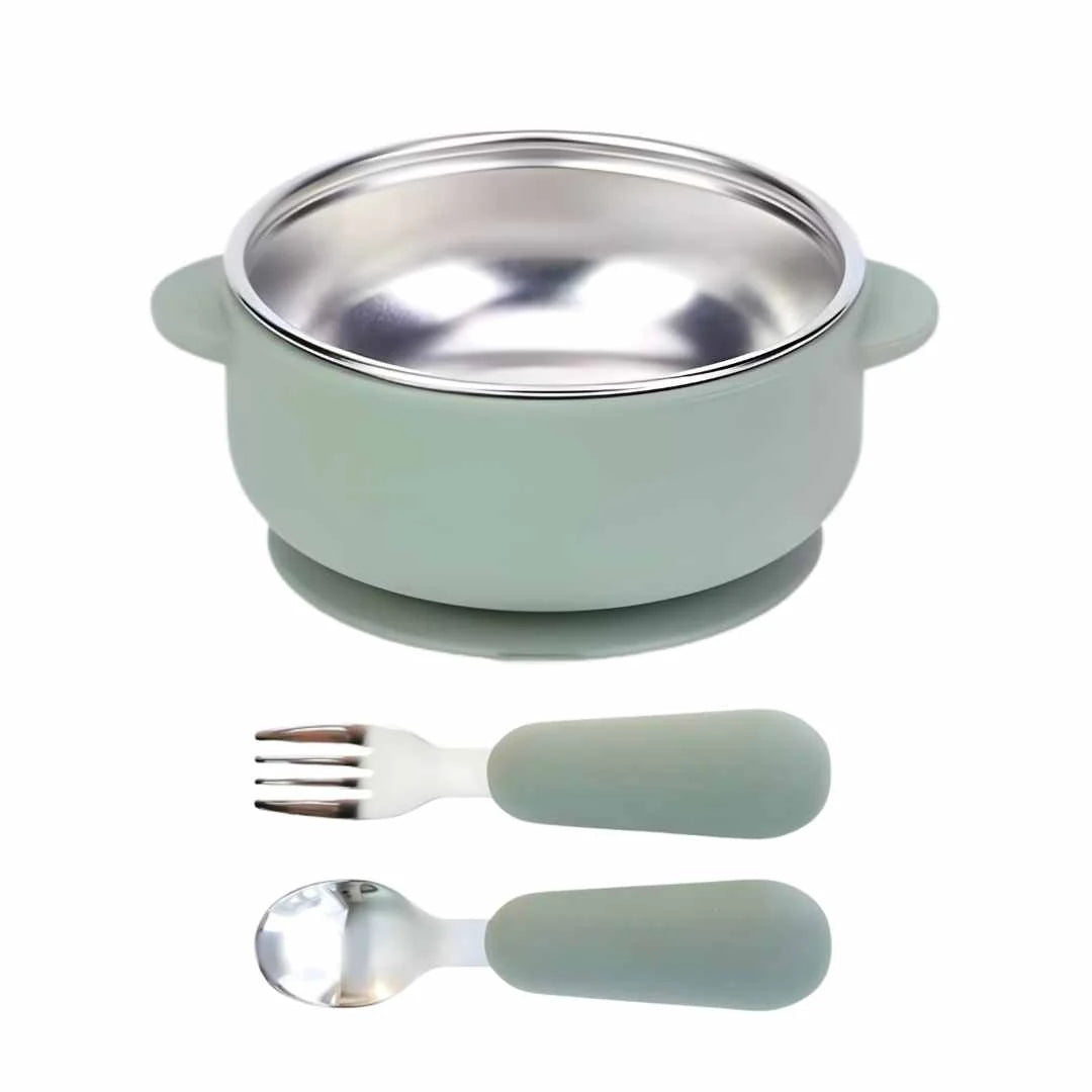 Stainless Steel Bowl & Utensils