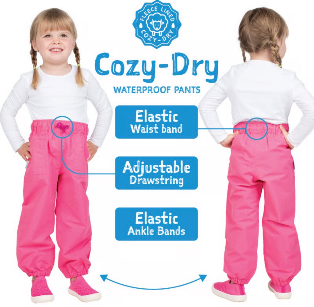 Kids Fleece Lined Rain Pants