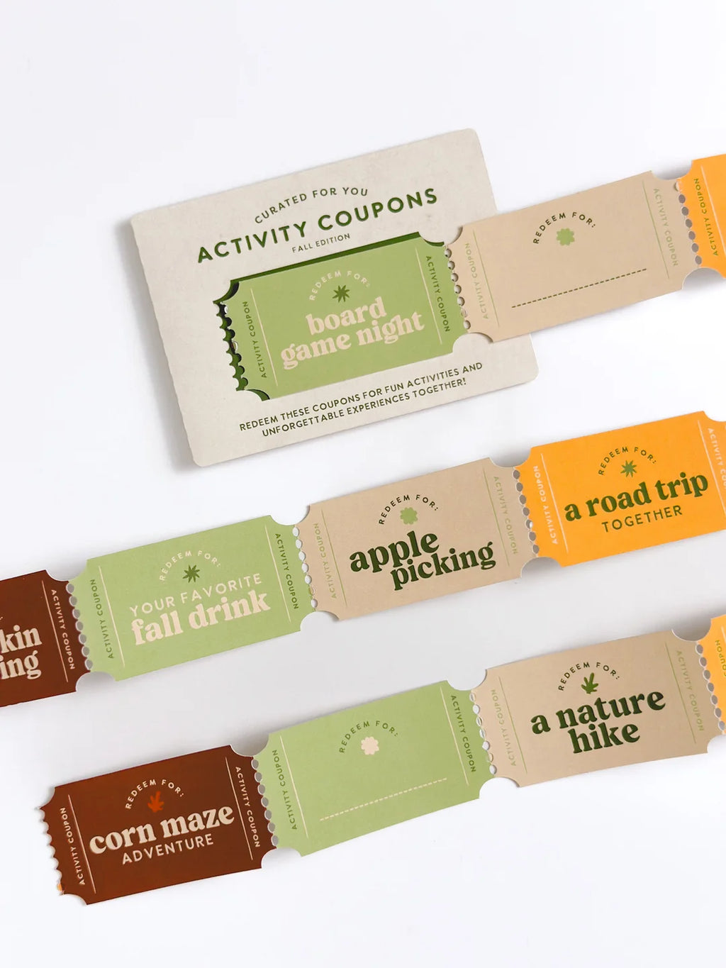 Fall Activity Coupon Pack - Boo Basket Stuffer