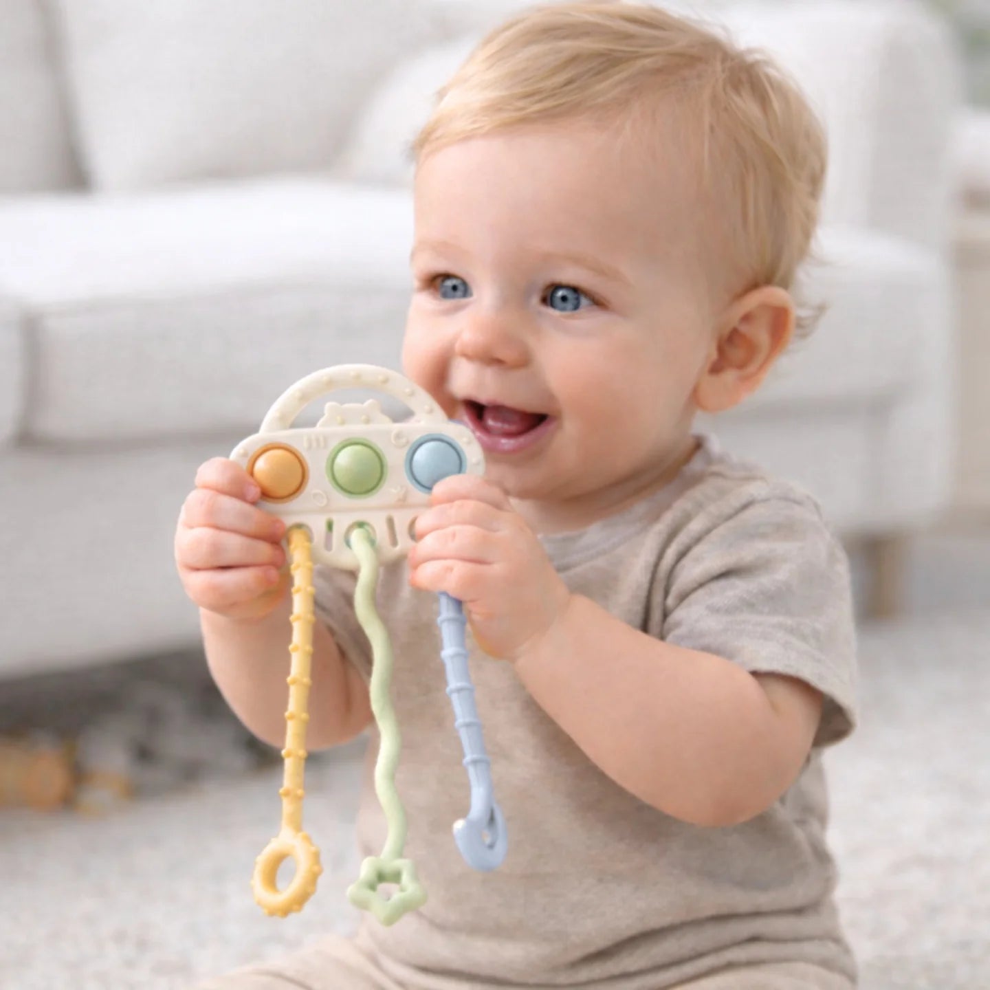 Pull string sensory toy