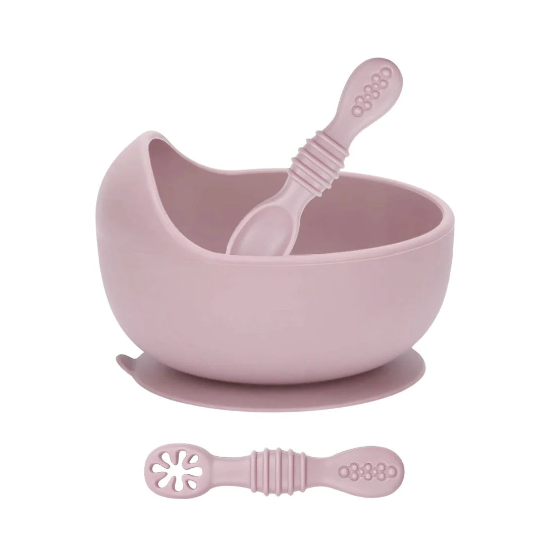 Suction bowl and training spoons