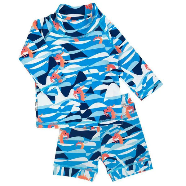 Jan & Jul Sun & splash 2-piece UV Suit | Sea Dragon