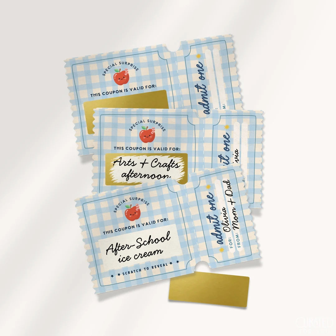 Scratch-Off Reward Coupons for Kids | Set of 10