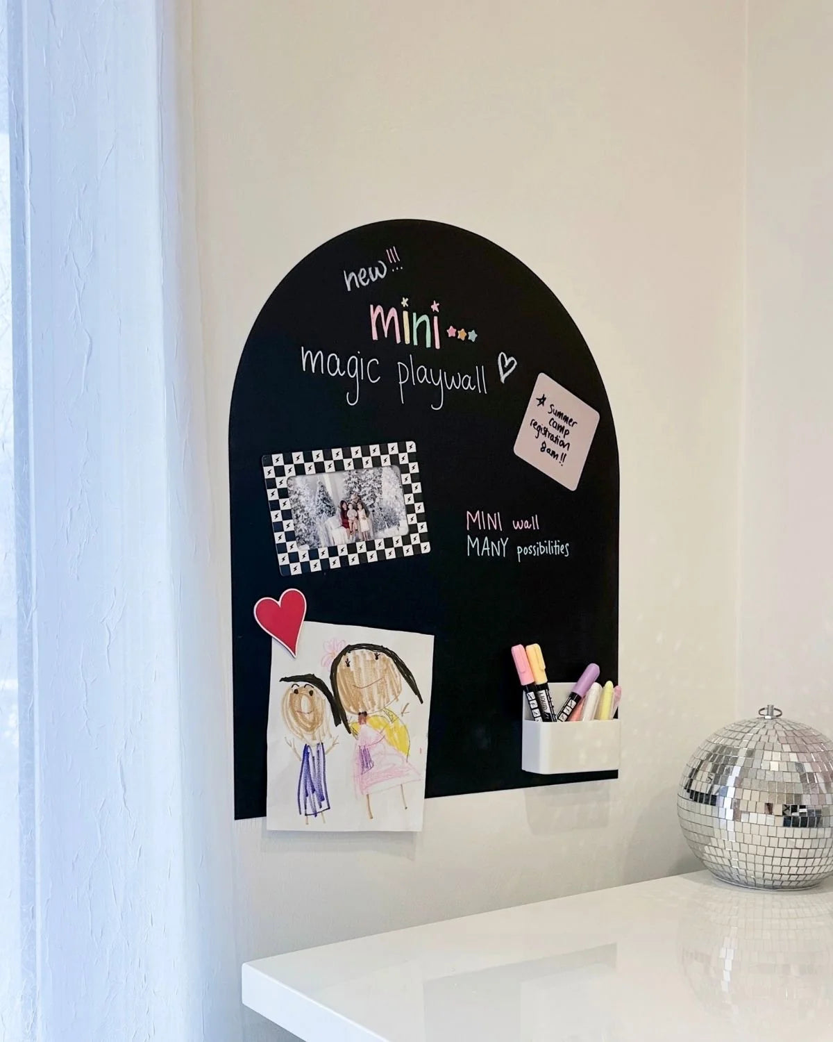 MINI Magic Playwall - Arch Magnetic Art Wall Decal for Small Spaces