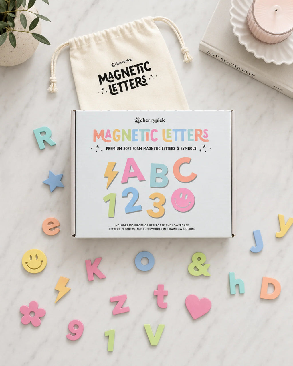 Soft Foam Magnetic Letters & Symbols 150pc Set